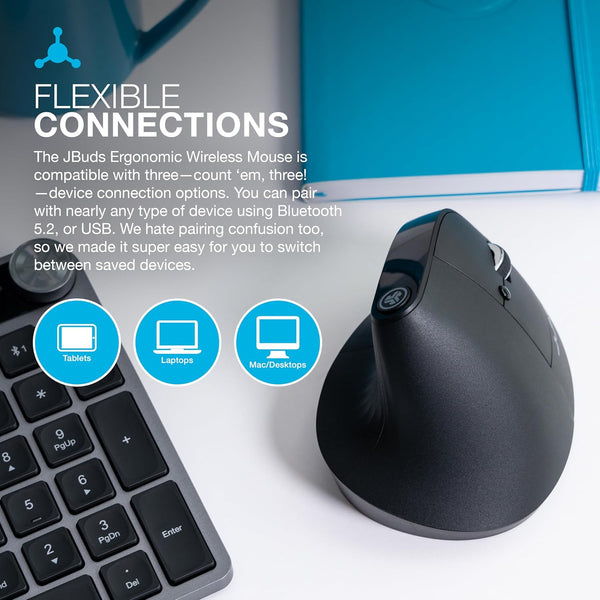 JLab JBuds Ergonomic Wireless Mouse