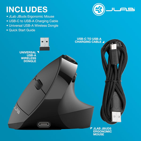 JLab JBuds Ergonomic Wireless Mouse