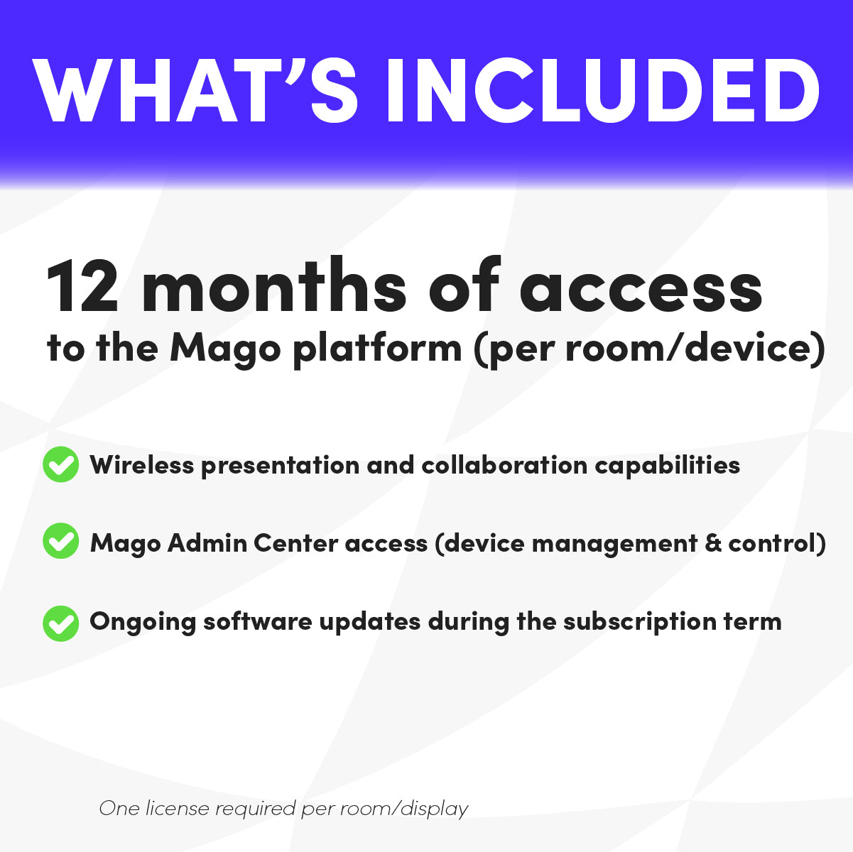 Mago Wireless Collaboration Software  - 1-Year Subscription - MAGO-SUB1Y