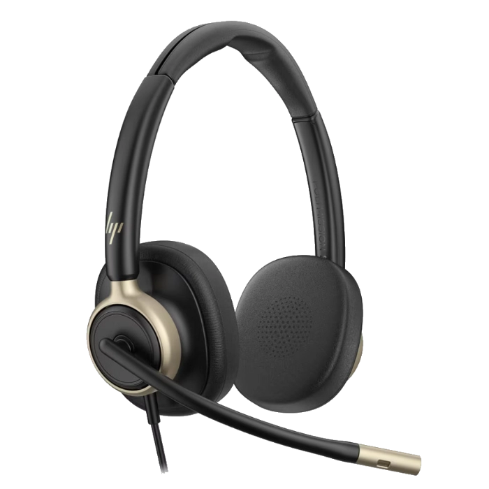 HP Poly Mission 825 Wired Stereo USB Headset with ANC for Call Center & Office