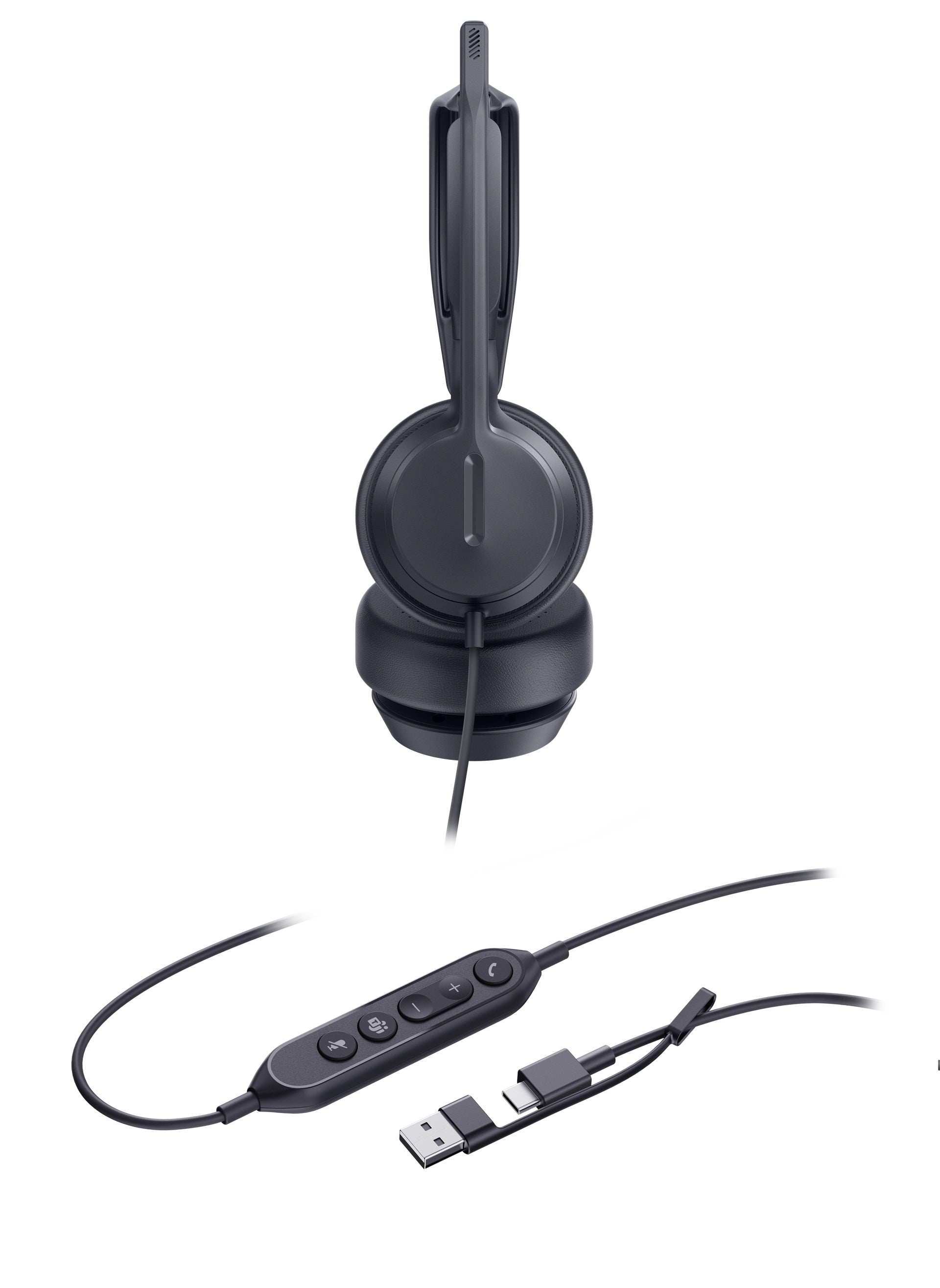 Yealink UH42 Wired USB A/C Computer Headset With Inline Controller