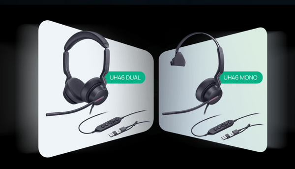 Yealink UH46 Duo Noise-Canceling USB Headset