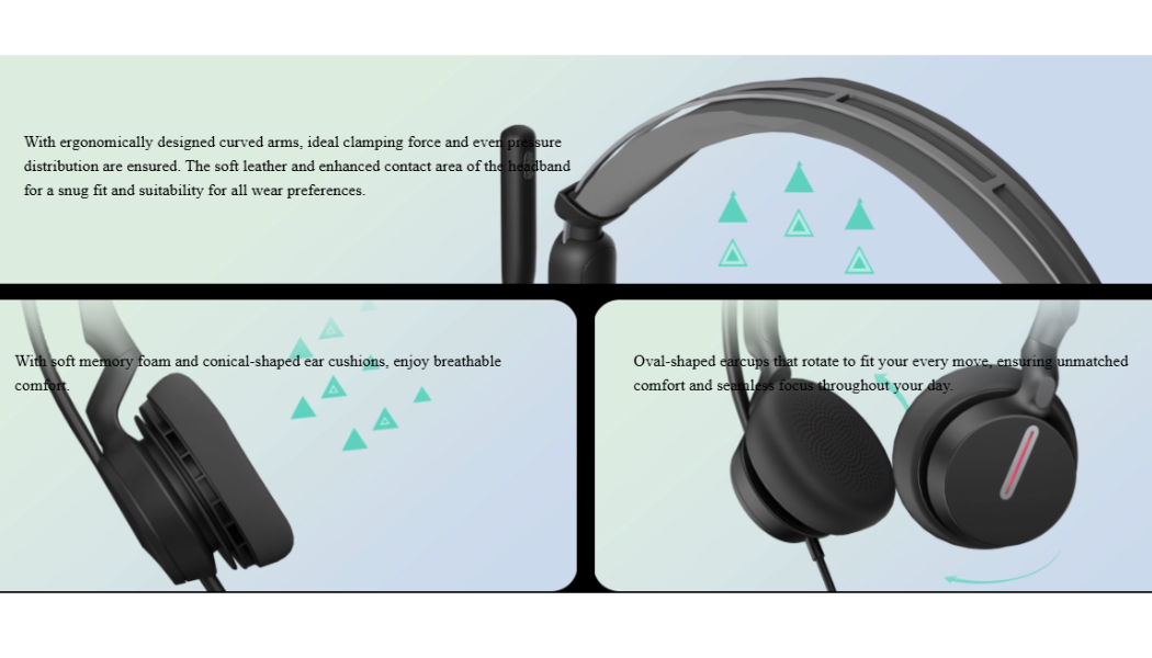 Yealink UH46 Duo Noise-Canceling USB Headset
