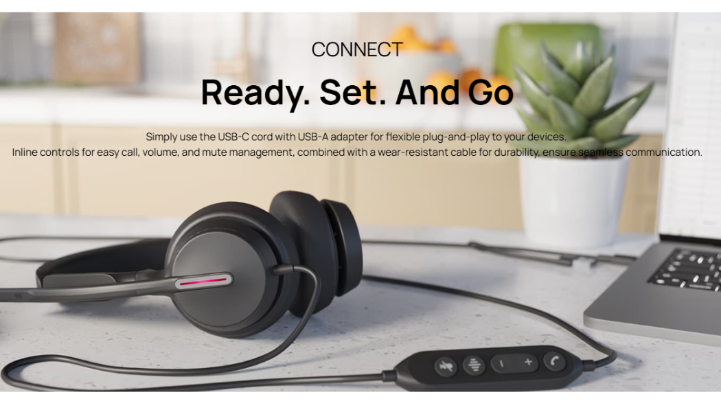 Yealink UH46 Duo Noise-Canceling USB Headset