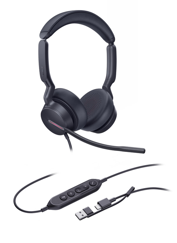 Yealink UH46 Duo Noise-Canceling USB Headset