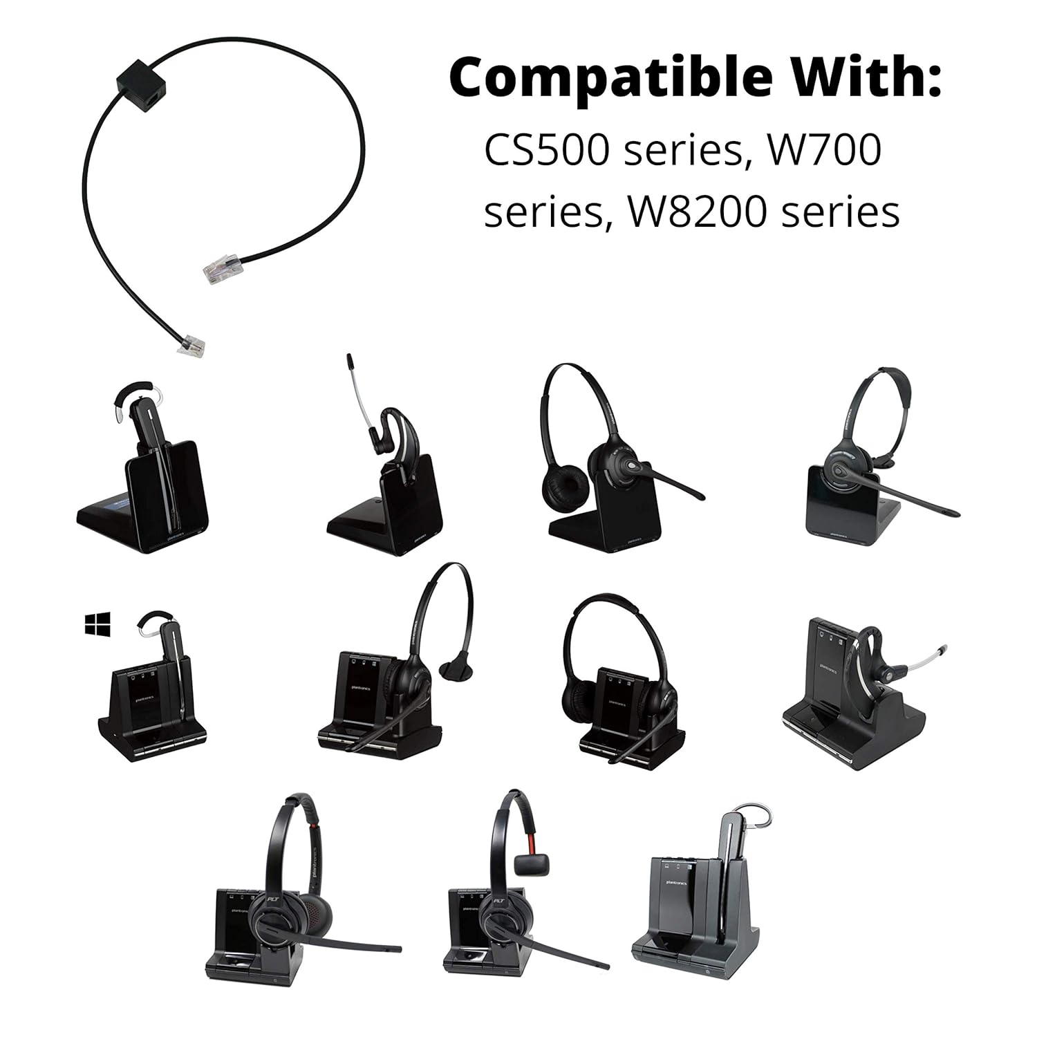 その他 PLANTRONICS Headset Replacement Cable Plantronics HIS Quick Disconnect Headset Cable - 72442-41
