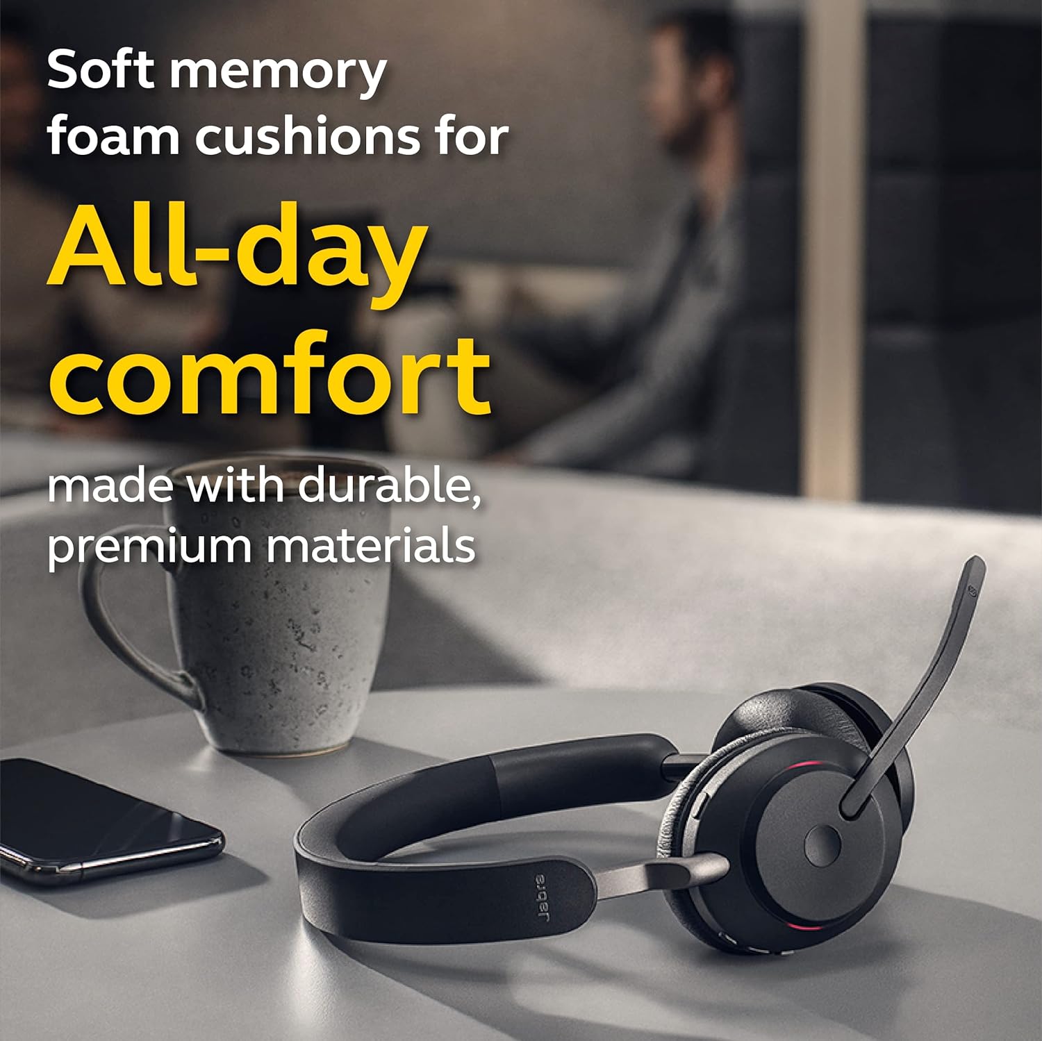 Jabra Evolve2 65 Dual Speaker Wireless Headset For Clear Calls