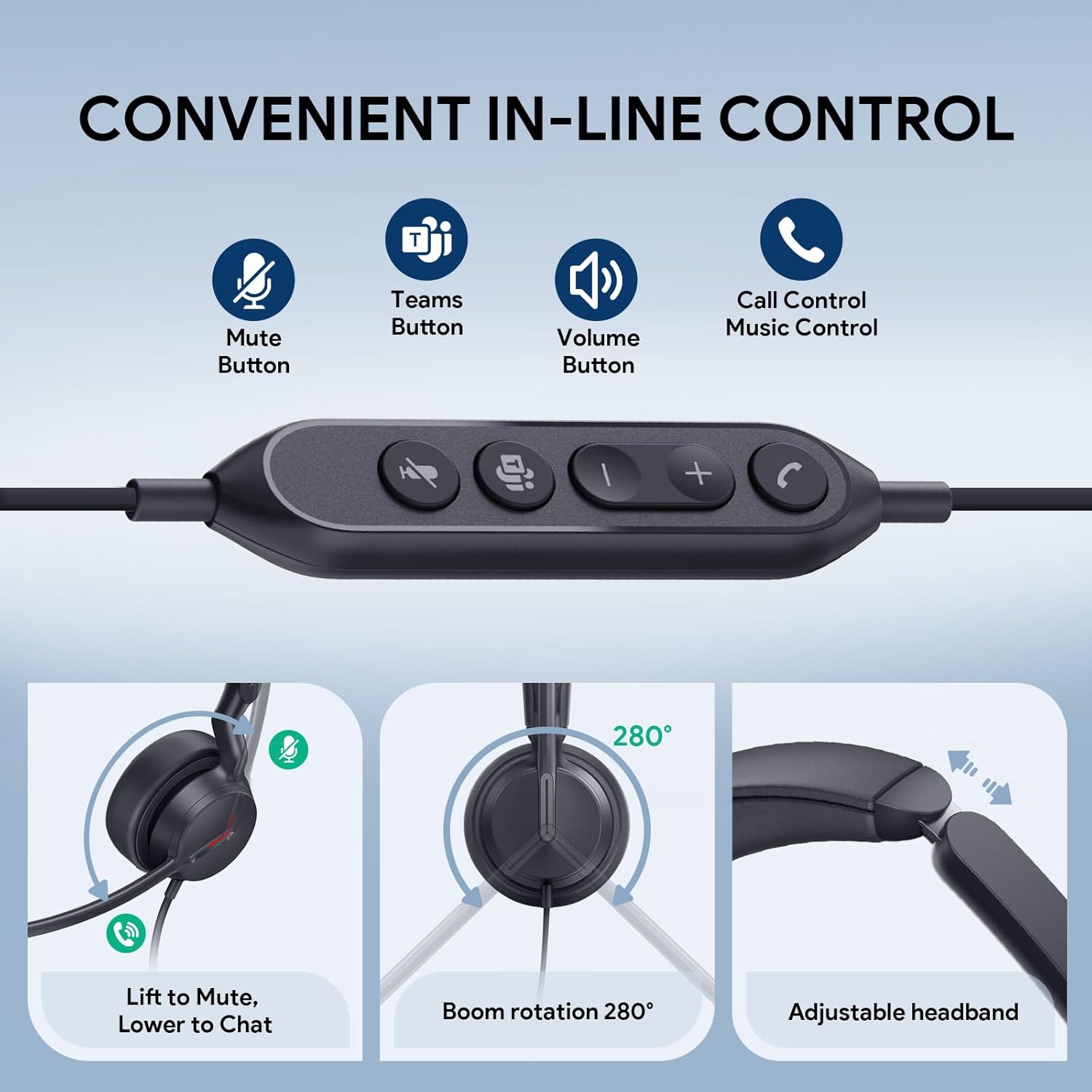 Yealink UH44 Wired USB Headset