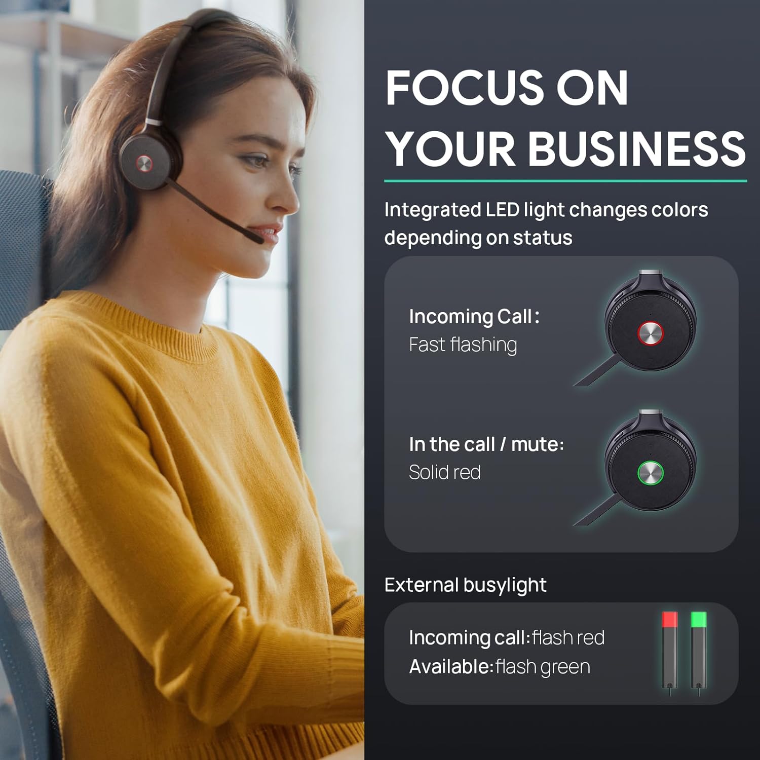 Yealink WH62 Dual Speaker Wireless DECT Headset