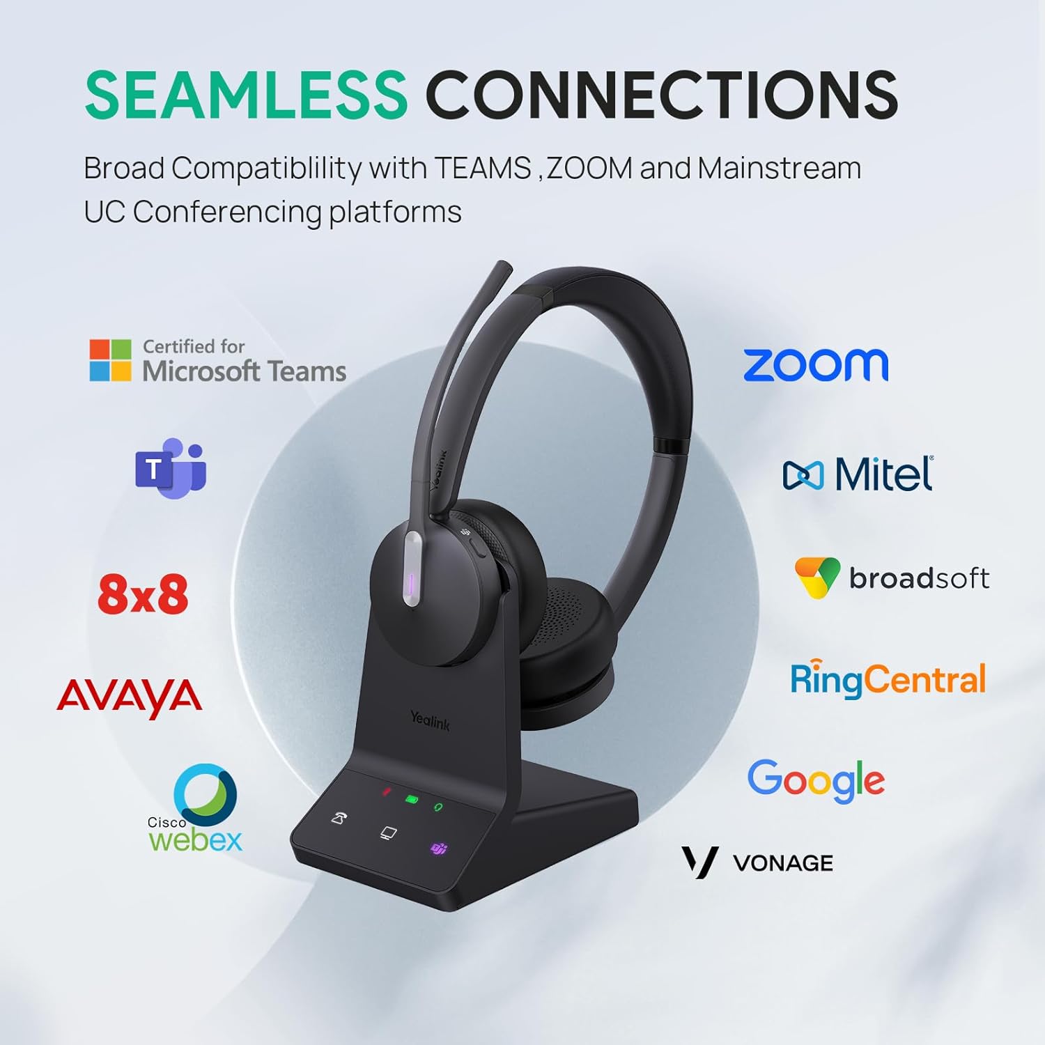 Amazon.com: Yealink WH64 Hybrid with DECT Dongle, 492ft