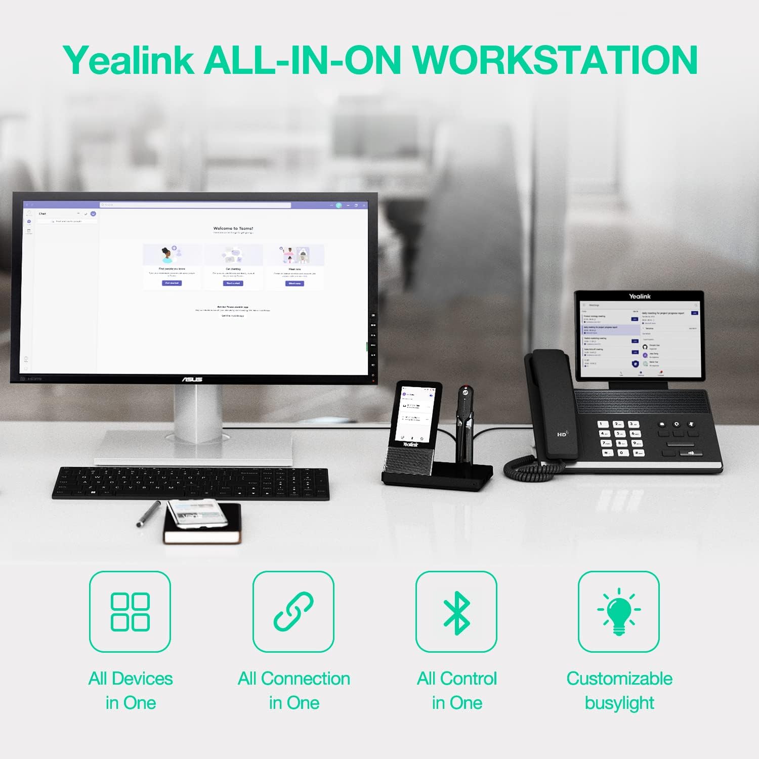 Yealink WH67 DECT Wireless Convertible Headset