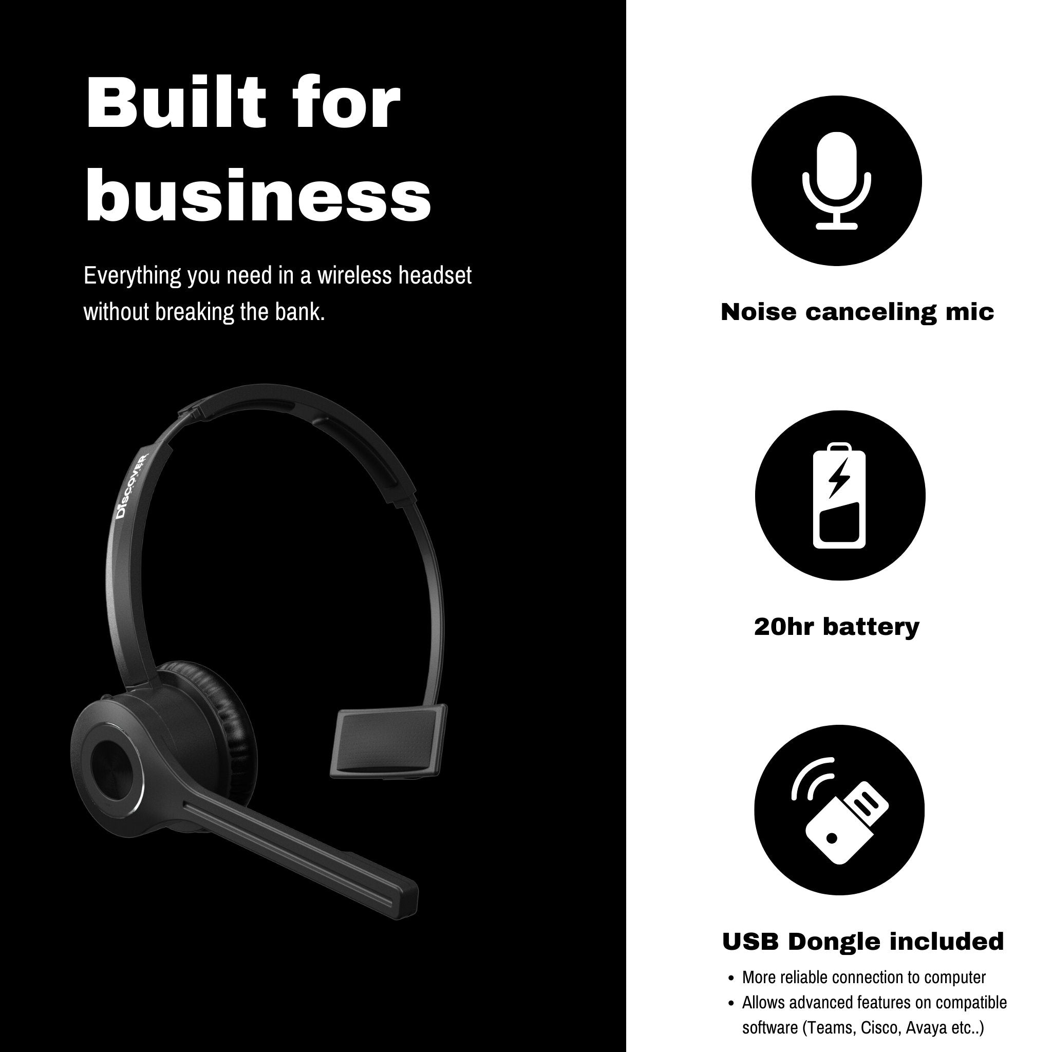 Discover Adapt 20 Wireless UC Headset - Headset Advisor