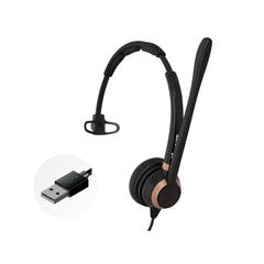 Discover D711U Single Speaker Wired USB Headset For Professionals