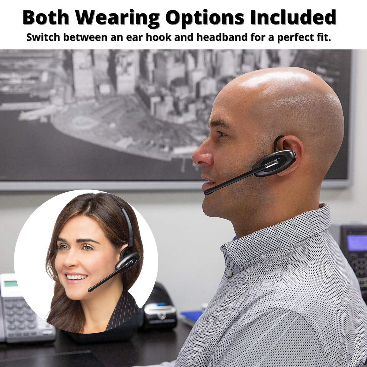 D904 Discover D904 Convertible DECT Wireless Office Headset