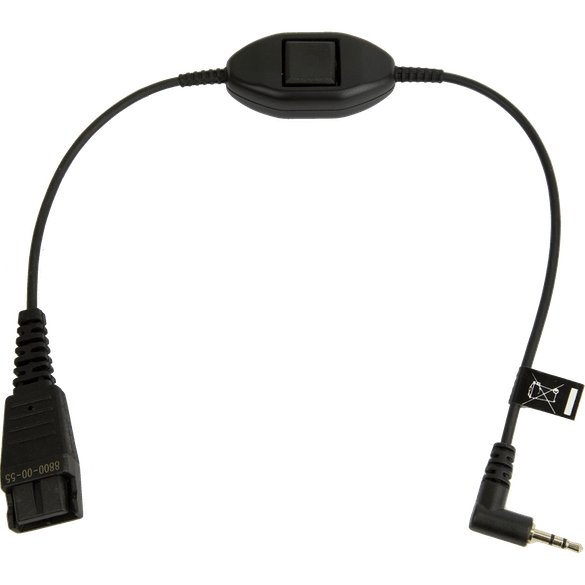 Jabra Cord QD to 2.5 mm Jack with Push-to-Talk - 8800-00-55 - Headset Advisor