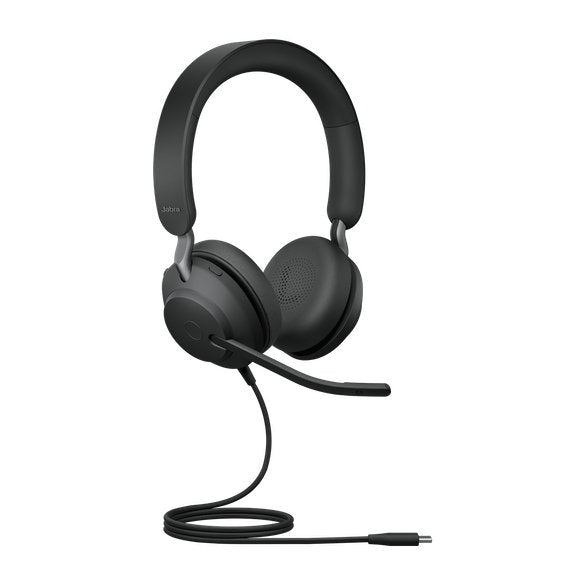 Jabra Evolve 20 UC Wired Headset, Stereo Professional Telephone Headphones  for Greater Productivity, Superior Sound for Calls and Music, USB