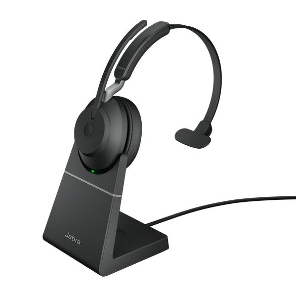 Jabra Evolve2 65 Mono Wireless - Headset Black Bluetooth