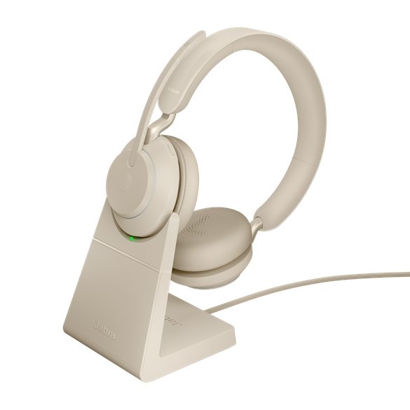 Jabra Evolve2 65 Stereo - Beige | 26599-989-888 - Headset Advisor