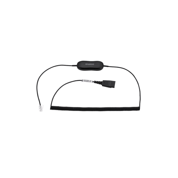 Jabra GN1218 AC Attenuation Coiled 2m | 88011-102 - Headset Advisor