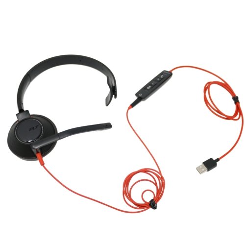 Plantronics Blackwire 5210 Single Speaker Wired USB Headset For USB-A and 3.5mm - Headset Advisor
