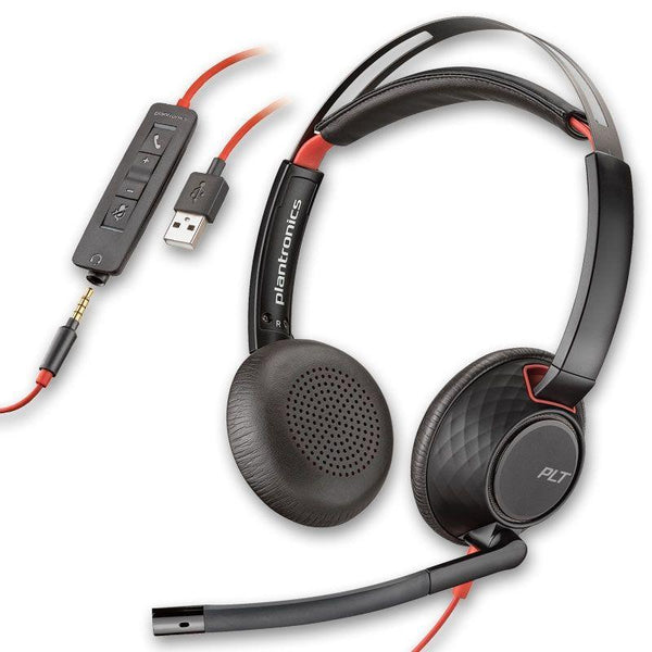 Plantronics Blackwire 5220 Dual Speaker With USB and 3.5mm Connectivity - 207576-01 - Headset Advisor