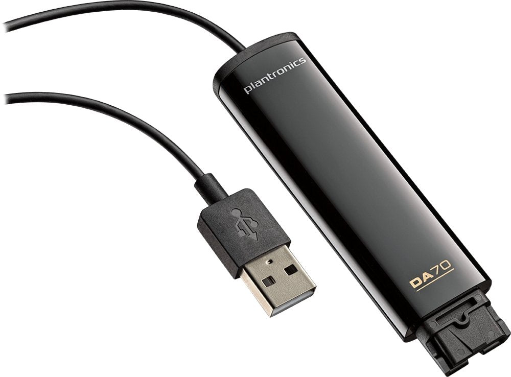 Plantronics DA70 USB to QD Headset Adapter - 201851-01 - Headset Advisor