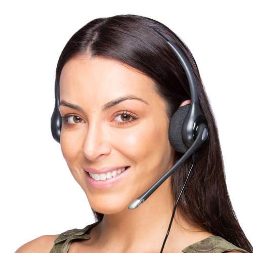 Plantronics HW261N SupraPlus Over The Head Double Ear Wired Office Headset - Headset Advisor