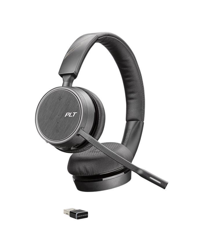 Plantronics (Poly) Voyager 4220 UC Bluetooth Headset With USB Adapter - 211996-01 - Headset Advisor