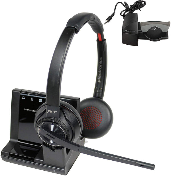 Plantronics Savi 8220 Wireless Headset Bundle With Lifter - Headset Advisor