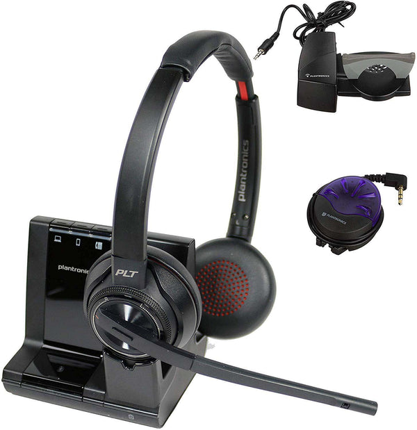 Plantronics Savi 8220 Wireless Headset System Bundle with Lifter and Busy Light - Headset Advisor