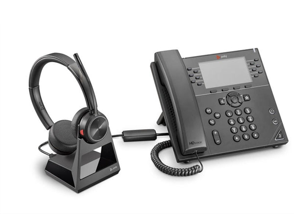 Plantronics Savi W7220 Office Dual Speaker Wireless Headset For Desk Phone - Headset Advisor