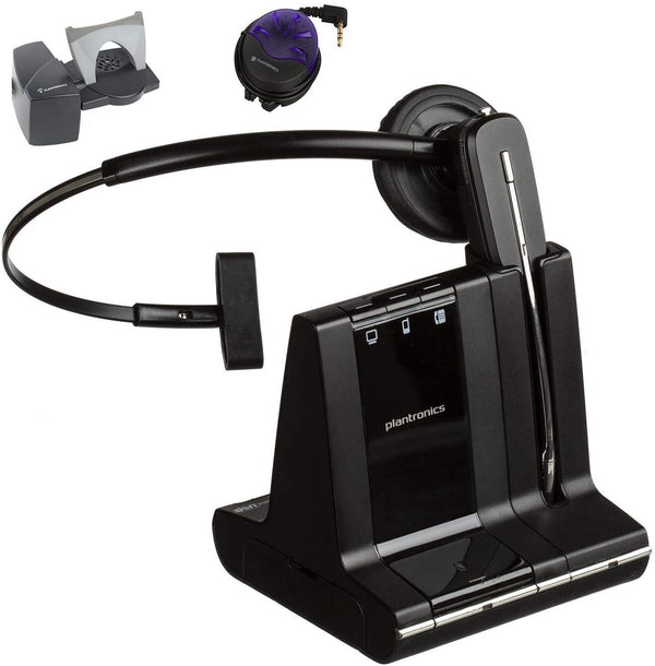 Plantronics Savi W740 Wireless Headset Bundle With Lifter and Busy Light - Headset Advisor