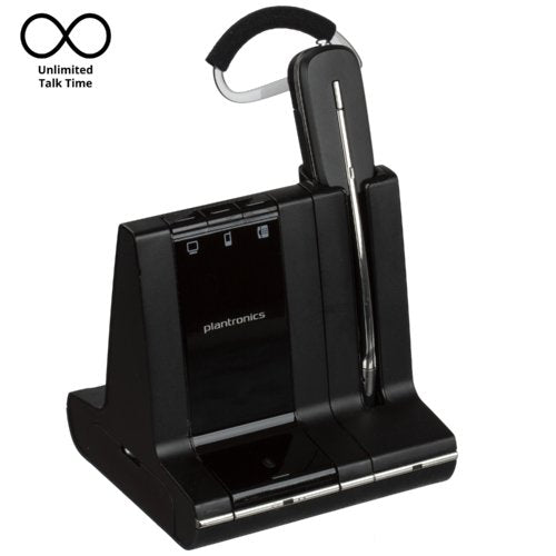 Plantronics Savi W745 Convertible Wireless Headset For Desk Phone, Computer and Mobile - Headset Advisor