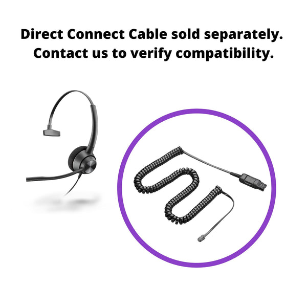 Poly EncorePro HW310 QD Wired Headset - Headset Advisor