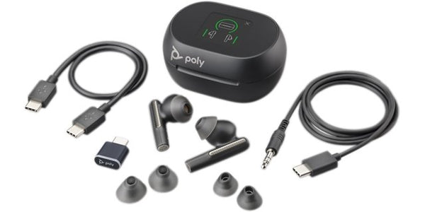 Poly Voyager Free 60 True Wireless Earbuds - Graphite Black - Headset Advisor