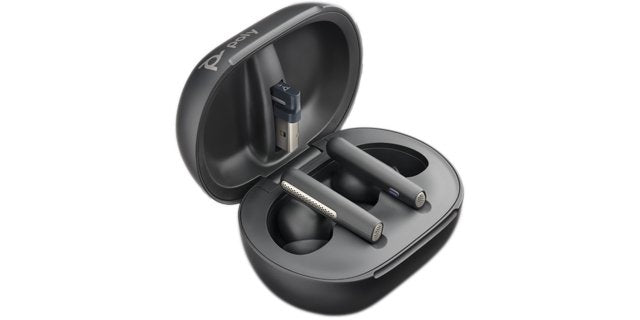 Graphite Black Earbuds True Poly Wireless Voyager Free 60 -