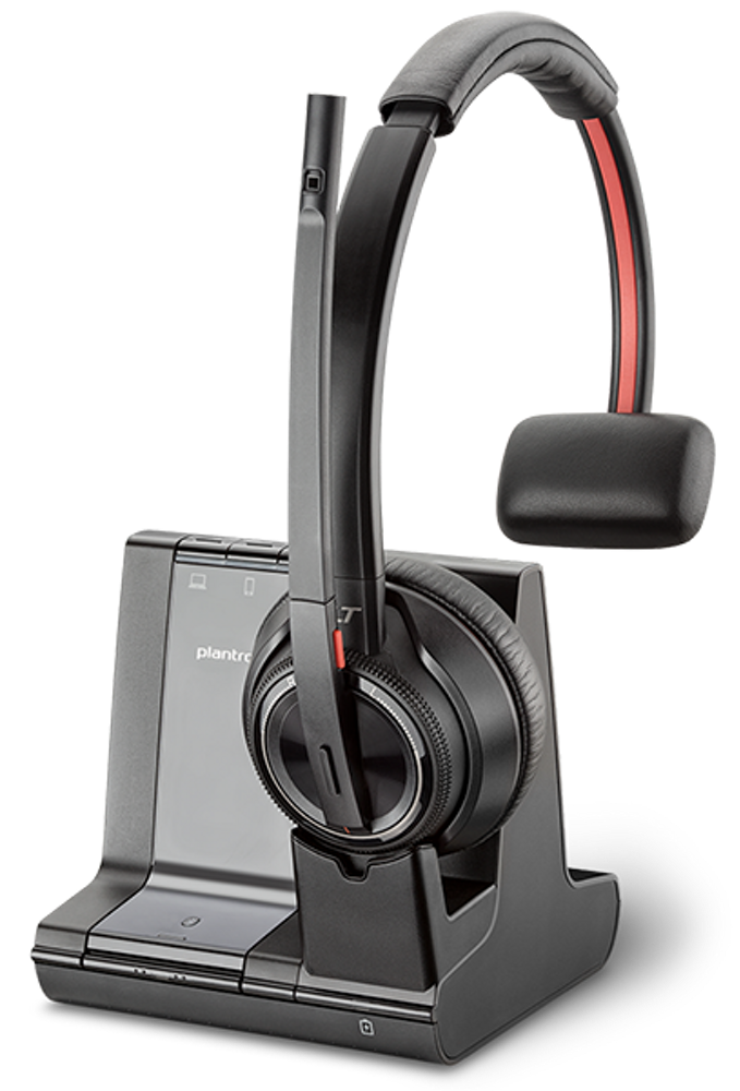 Plantronics Savi 8210 Wireless Office Headset System For Desk Phone, Mobile and Computer