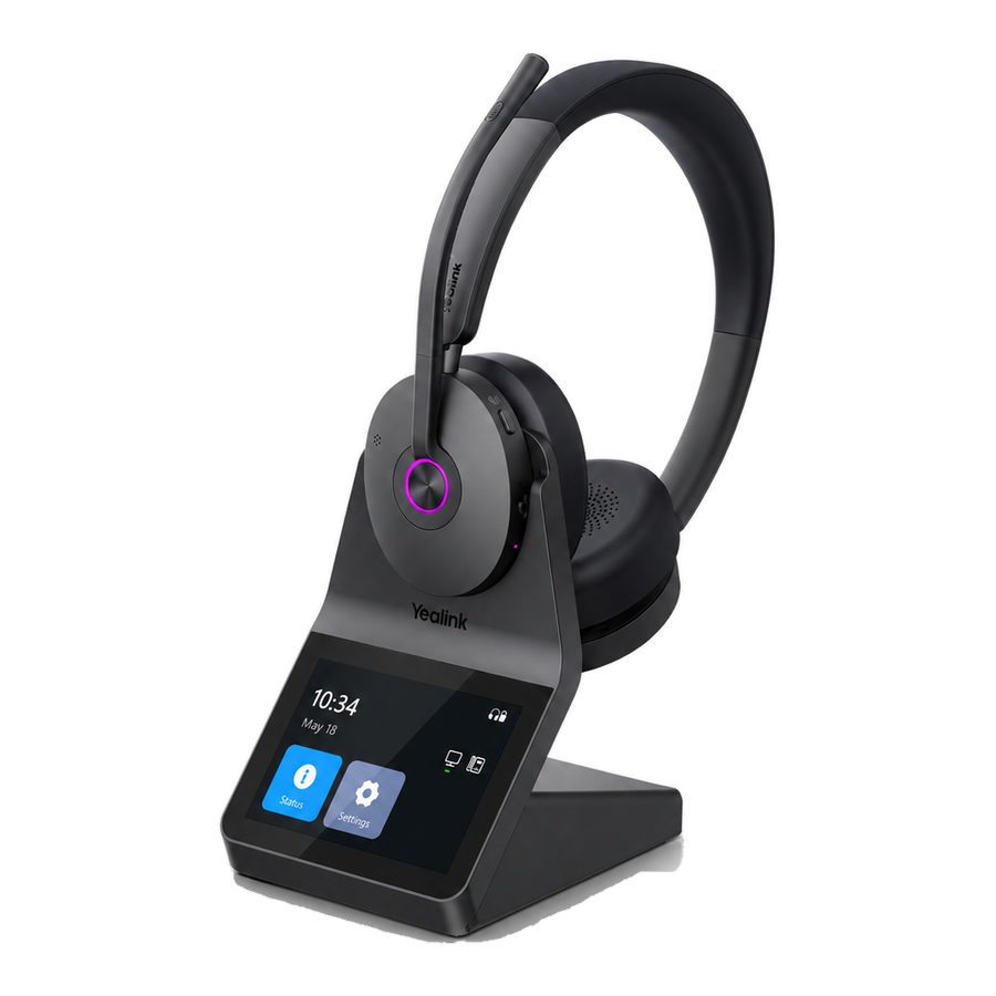 Yealink HA68 Pro wireless DECT headset with touchscreen base